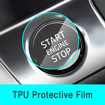 Auto Start Stop Tlačidlo Ochranný Film Nálepka pre BMW / Mini / Rolls-Royce / Mercedes-Benz, Smart / Jaguar / Volvo / SAAB