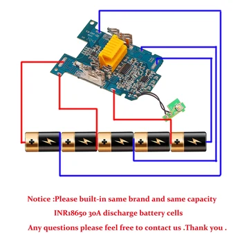 DIY Batérie Prípade Jednej Bunky Ochrany Detekcie BMS pre Makita Batérie 18V BL1830 BL1820 BL1815 BL1860B LXT 400