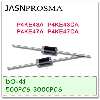 JASNPROSMA DO-41 P4KE43 P4KE43A P4KE43CA P4KE47 P4KE47A P4KE47CA 500PCS 3000PCS UNI BI DIP Vysokej kvality DO41 P4KE